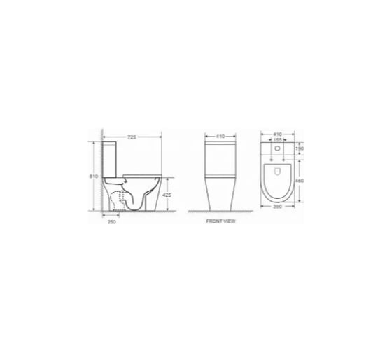 Напольный унитаз Azario Parma с бачком и сидением микролифт, арматура X AZ-2002 51937