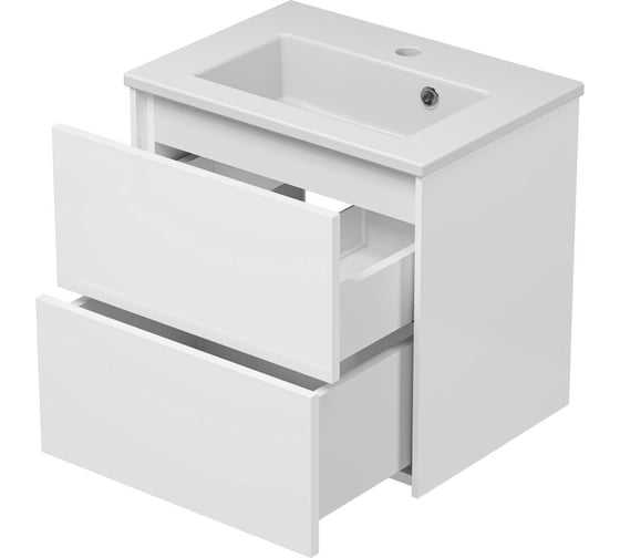 Тумба подвесная Brevita TOY - 50, с 2 ящиками, с раковиной УТ000025658