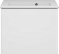 Тумба подвесная Brevita TOY - 60 с 2 ящиками, с раковиной УТ000025659