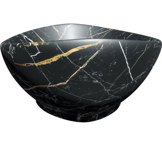Раковина для ванной накладная Teymi Lori 60 цвет черный мрамор T50499 ЦБ-00270669