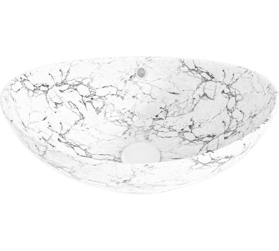 Раковина для ванной накладная Teymi Lori 60 цвет белый мрамор T50498 ЦБ-00270668
