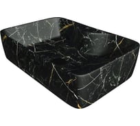 Раковина для ванной накладная Teymi Helmi S 48 цвет черный мрамор T50299 ЦБ-00270666