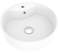Раковина для ванной круглая накладная Teymi Lina S D40 белая матовая T50191 ЦБ-00270667