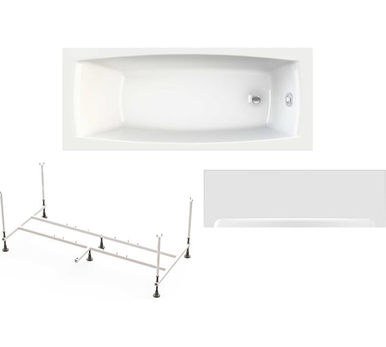 Ванна Alcora Rest 150x70 с каркасом, с экраном 85601