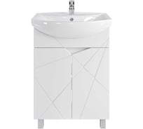 Комплект Sanstar напольная тумба Каскад 60, мебельный умывальник Грация 60 266.1-1.4.1.К