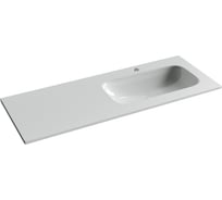 Раковина накладная мебельная Ceramicanova Grace прямоугольная 1210x457x137 с чашей справа и отверстием под смеситель цвет белый CN7021