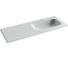 Раковина накладная мебельная Ceramicanova Grace прямоугольная 1210x457x137 с чашей справа и отверстием под смеситель цвет белый CN7021 1
