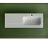 Раковина накладная мебельная Ceramicanova Grace прямоугольная 1210x457x137 с чашей справа и отверстием под смеситель цвет белый CN7021 3