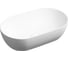 Раковина накладная Ceramicanova Twist овальной формы 500x300x140 белый матовый CN12001MW 1
