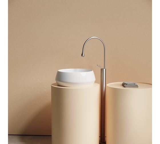 Раковина Ceramicanova Maya накладная круглая 400x400x140 белый CN12004