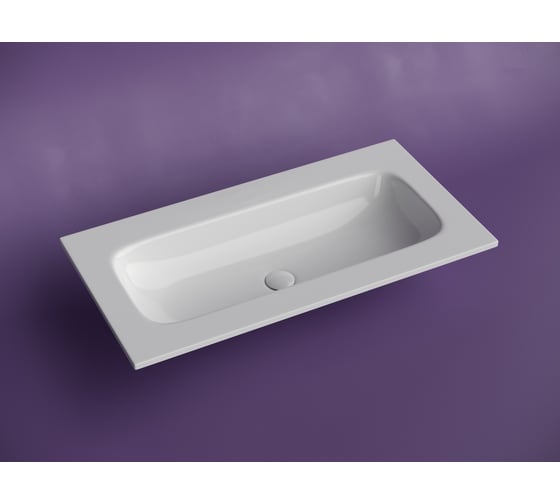 Раковина накладная мебельная Ceramicanova Grace прямоугольная 910x457x137 без отверстия под смеситель цвет белый CN7019wx