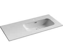 Раковина накладная мебельная Ceramicanova Element чаша справа с отверстием под смеситель 1010x465x180 мм цвет белый CN7003R