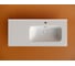 Раковина накладная мебельная Ceramicanova Element чаша справа с отверстием под смеситель 1010x465x180 мм цвет белый CN7003R 2