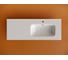 Раковина накладная мебельная Ceramicanova Element чаша справа с отверстием под смеситель 1210x465x180 мм цвет белый CN7006R 2