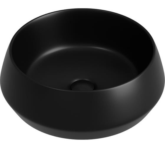 Раковина накладная Ceramicanova Maya круглая 400x400x140 черный матовый CN12004MB
