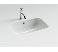 Раковина встраиваемая снизу Ceramicanova 540x360x190 с отверстием слива перелива цвет белый CN7018