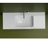Раковина встраиваемая снизу Ceramicanova 540x360x190 с отверстием слива перелива цвет белый CN7018 5
