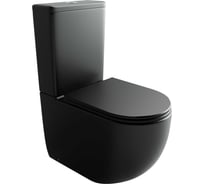 Напольная пристенная чаша унитаза Ceramicanova METROPOL смыв Торнадо цвет черный матовый CN4001T-BMB