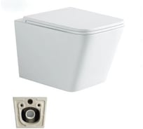 Унитаз подвесной Stella Polar торнадо с сиденьем, Ибица KN9722004, белый SP-00001846