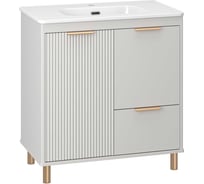 Тумба напольная Brevita RISACCA crema - 80 2 дверцы, 1 ящик, с раковиной УТ000025680