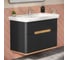 Тумба+раковина Vitra Sento 100см, 2 ящика, LED, матовый антрацит 60838 3