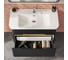 Тумба+раковина Vitra Sento 100см, 2 ящика, LED, матовый антрацит 60838 6
