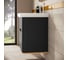 Тумба+раковина Vitra Sento 65см, 2 ящика, LED, матовый антрацит 60834 4