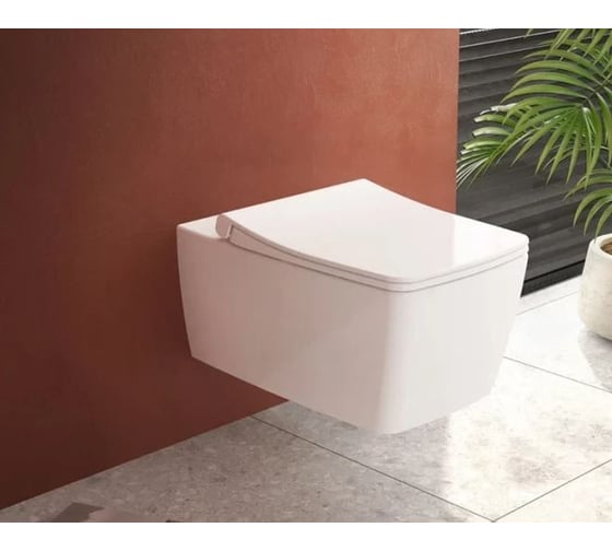 Подвесной безободковый унитаз VITRA Metropole Rim-Ex 7672B003-0075
