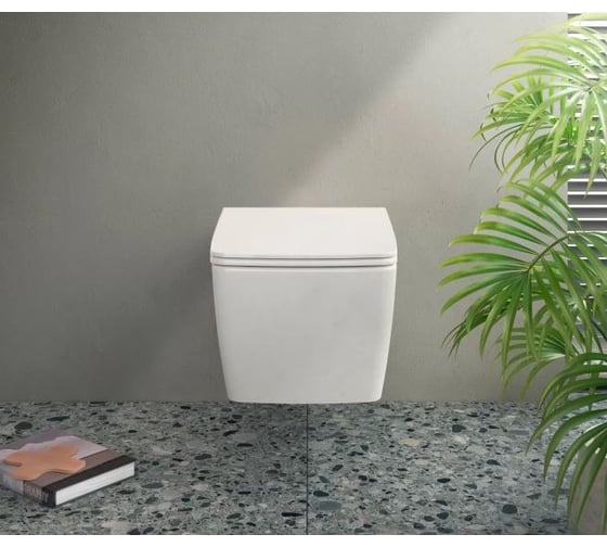 Подвесной безободковый унитаз VITRA Metropole Rim-Ex 7672B003-0075