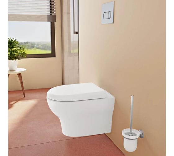 Подвесной безободковый унитаз VITRA Zentrum Round 7786B003-0075