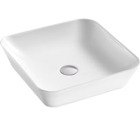 Раковина накладная HOLLER K-6344 (435*435*110мм), белая 328808