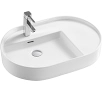 Раковина накладная HOLLER K-6295 (700*455*130мм), белая 328806