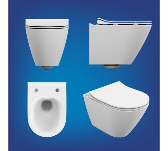 Комплект Cersanit CITY SMART CO DPL EO slim инсталляция LINK PRO кнопка ESTETICA пластик хром глянцевый 68269