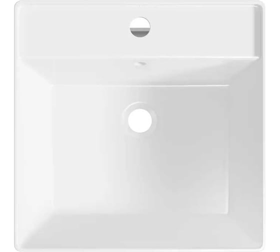 Набор Wellsee M1 Limited Edition 2 в 1: подвесная раковина 42x42 см, с заглушкой на перелив хром 31880401R