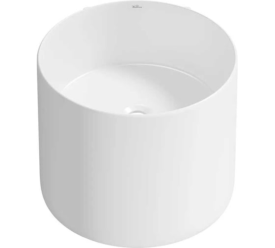 Набор Wellsee M1 Limited Edition 2 в 1: подвесная раковина 45x45 см, донный клапан в цвете матовый черный 20213843R