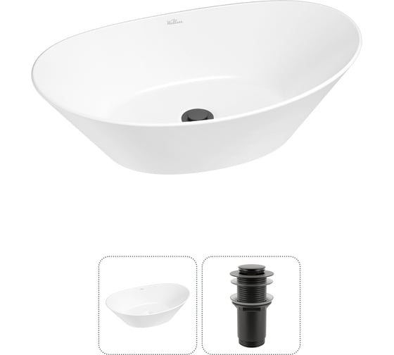 Набор Wellsee 2 в 1 Dulcet Tones накладная раковина 56x34 см 20212234R 1