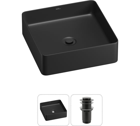Набор Wellsee 2 в 1 FreeDom 2.0 накладная раковина 30x30 см 20214408R 1
