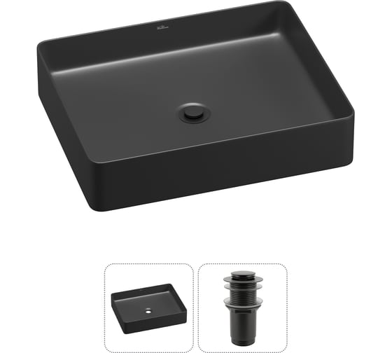Набор Wellsee 2 в 1 FreeDom 2.0 накладная раковина 51x40 см 20214520R 1