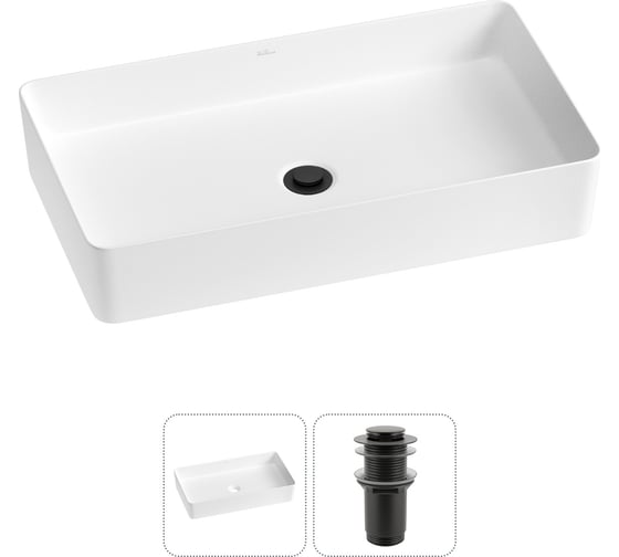 Набор Wellsee 2 в 1 FreeDom 2.0 накладная раковина 60x34 см 20214552R 1