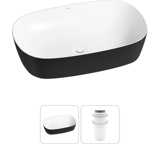 Набор Wellsee 2 в 1 Ground Breaking накладная раковина 61x39 см 20212379R 1