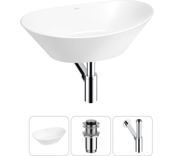 Набор Wellsee 3 в 1 Dulcet Tones накладная раковина 36x25 см 20212205R 1