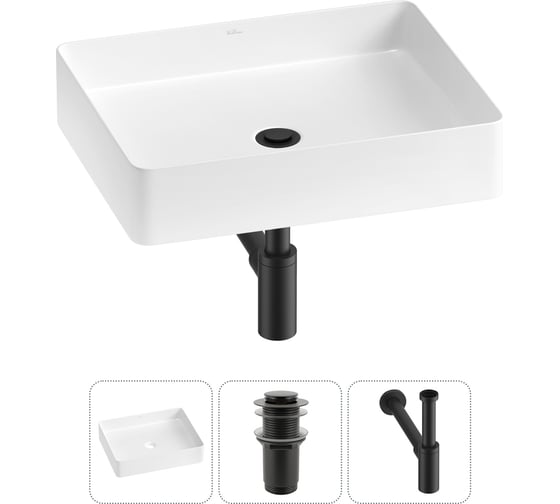 Набор Wellsee 3 в 1 FreeDom 2.0 накладная раковина 51x40 см 20214492R 1