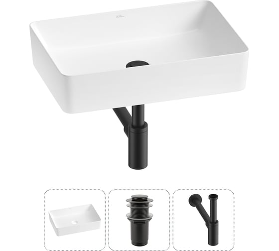 Набор Wellsee 3 в 1 FreeDom 2.0 накладная раковина 50x34 см 20214460R