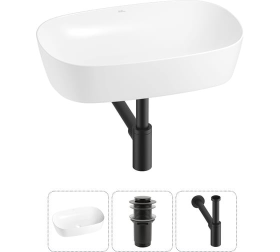 Набор Wellsee 3 в 1 Ground Breaking накладная раковина 61x39 см 20212354R 1