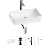 Набор Wellsee 4 в 1 FreeDom 2.0 накладная раковина 50x34 см 20214463R