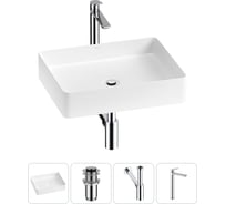 Набор Wellsee 4 в 1 FreeDom 2.0 накладная раковина 51x40 см 20214495R