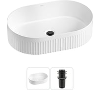 Набор Wellsee 2 в 1 Festive Fox 2.0 накладная раковина 50x32 см, донный клапан 20213779R