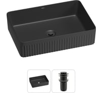 Набор Wellsee 2 в 1 Festive Fox 2.0 накладная раковина 50x35 см, донный клапан 20213755R