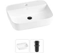Набор Wellsee 2 в 1 Preen накладная раковина 50x40 см, донный клапан 20214316R