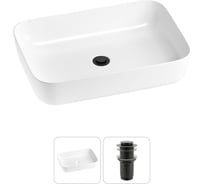 Набор Wellsee 2 в 1 Preen накладная раковина 60x42 см, донный клапан 20214248R
